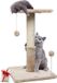 66 cm Chat poteau griffoir avec perchoir et balles suspendues - Beige