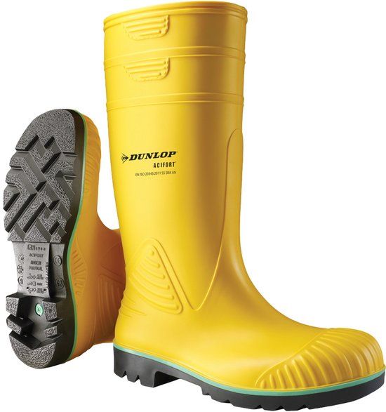 Dunlop 142PP PROTOM S5 ZWART 38 industriële laarzen heren ^ dames, 41, Wit