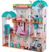 Merkloos Camila Houten poppenhuis - met meubels en accessoires - 4 verdiepingen - 8 kamers - 123,5 cm hoog
