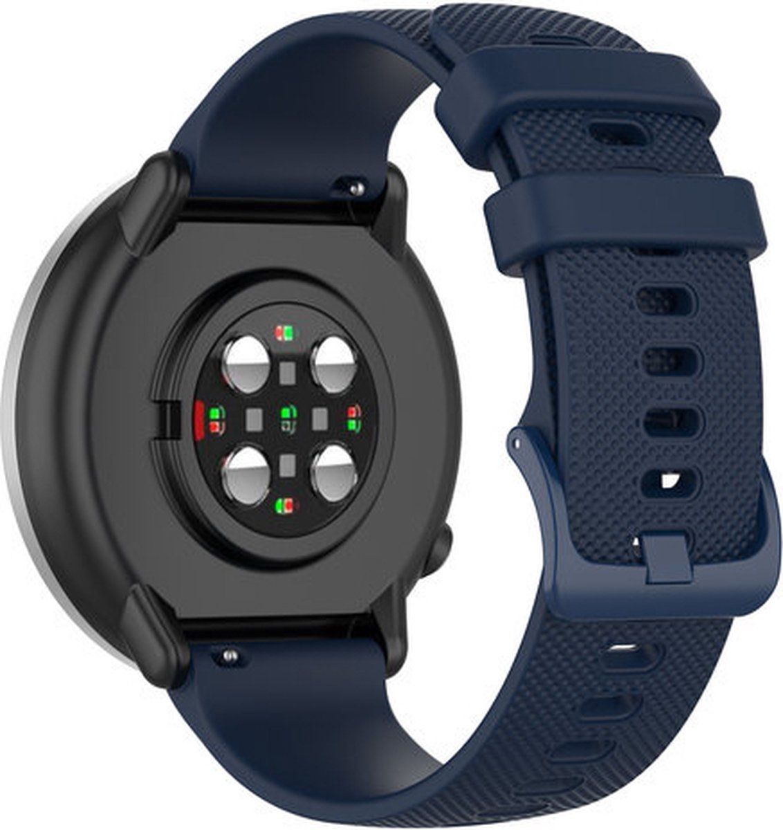 Strap-it Siliconen bandje 20mm - donkerblauw