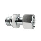 Riegler EGEM3328LST Instelbare rechte schroefverbinding, M33x2,0 a., buisbuiten-Ø 28 mm, PN 160, SW1 41, SW2 41, verzinkt staal