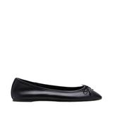 Mango Zwart Leren Ballerina's