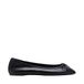 Mango Zwart Leren Ballerina's