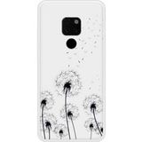 Pissenlits Noir Bedrukt siliconen hoesje compatibel met Mate 20