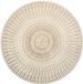 Zeller Placemat - 10x - rond - goudkleurig - met geponste gaatjes - Dia 41 cm