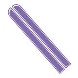Ambiance Sticker Autokap Stripe, Racing Sticker Body Side Stripe Decal, Dak Rok Bumper Stripe Decal Vinyl, Gemodificeerde Stripe Decal Auto Decor Lavendel - 1 Paar 129 x 24 cm
