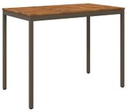 vidaXL Tuinbar-tafel, natuurlijke look en koffiekleur, 141 x 80,5 x 105 cm