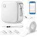 AiQInu Labelprinter, draagbare mini-labelprinter, USB-oplaadbaar, labelprinter met 1 rol label, labelmaker voor thuis, kantoor, datum, naam, compatibel, iOS en Android, school, wit