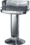 Garden Grill Houtskool Zuilbarbecue - Vierkant - RVS