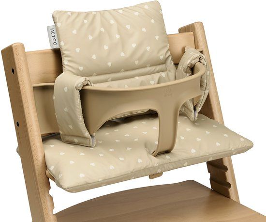 Meyco Baby Sweet Heart Stoelverkleiner Meegroei - Sand/Soft Sand