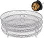 BeltAvenue Holding B.V. Airfryer accessoires 7,8", 3 étagères empilables