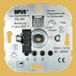 OPUS 852.398 roterende gloeilampdimmer met steekklemmen uitvoering met drukwisselschakelaar, metalen as, watt 60-800 W, zilver
