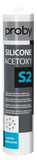 Enzo Proby Silicone Acetoxy S2 | 280 ml | Zwart (12 stuks)