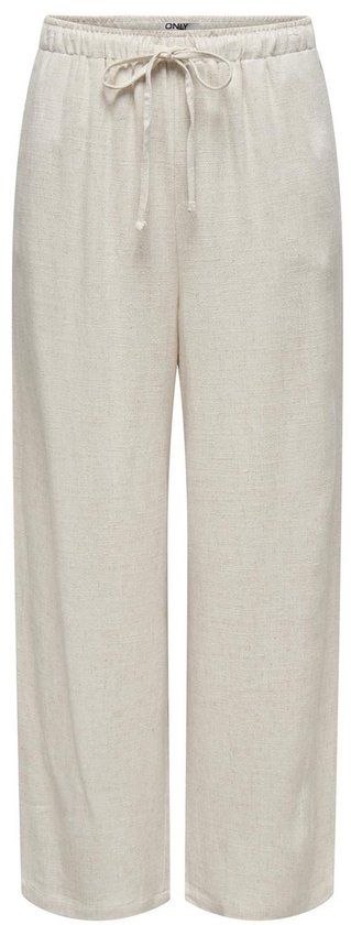 ONLY ONLSIESTA MW PULL-UP LINEN BL PNT NOOS Dames Broeken - Moonbeam XL/32