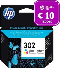 HP 302 - Inktcartridge kleur + Instant Ink tegoed