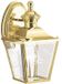 Kichler Bay Shore Wandlamp Buitenlamp Polished Brass