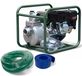 DeTec. Benzine waterpomp, 2 inch, 5,5 pk, inclusief 26 meter slangset