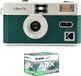 Kodak F9-pakket analoog + film 100 ASA - Oplaadbare Kodak-camera 35 mm, groen