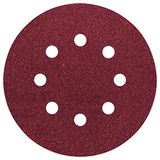 Bosch Pro schuurblad voor excenterschuurmachine hout en verf Korrelgrootte 120 120 rood