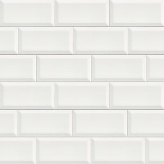 Metro Wandtegel 10x20cm Uni Wit Mat