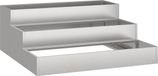 vidaXL Plantenbak Zilver 90 x 90 x 35 cm Roestvrij staal