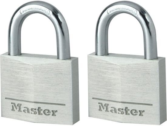 Masterlock 2x aluminium hangslot 40mm x 6mm 9140EURT