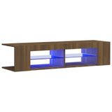 vidaXL TV-meubel met LED-verlichting 135x39x30 cm bruin eikenkleur