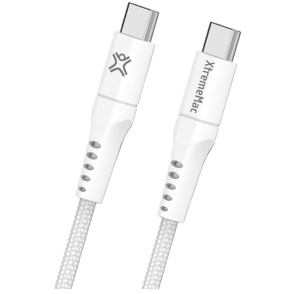 XtremeMac Usb C naar Usb C Kabel 2,5m Nylon Wit