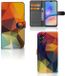 B2Ctelecom Étui portefeuille pour Samsung Galaxy A05s Étui portefeuille Polygon Color