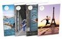 Paris 2024 Set van 10 sportnotitieboeken, 9 x 14 cm, gelinieerd, 6 mm, 60 pagina's, geniet, gelakte omslag, kleurrijk gesorteerd