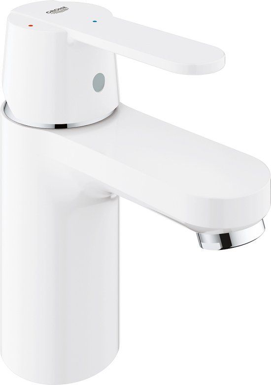 GROHE QuickFix Get Wastafelkraan - Wit - Waterbesparend - Push Open Waste - 23586LS0