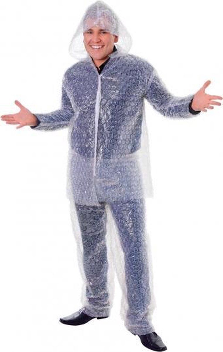 Bubbeltjesplastic kostuum - Rood