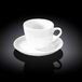 Wilmax WL-993176/AB Porseleinen theekopje en schotelset, wit, 300 ml capaciteit