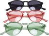 Urban Classics Cypress 3pack Zonnebril - Multicolours