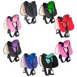 PFIFF 103106 Zadelset voor shettys of houten paarden, complete set, kinderzadel, roze
