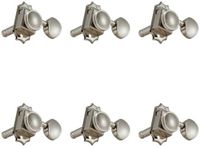 Grover Vintage Locking Rotomatics 533 series 6-in-line nickel stemmechanieken set van 6