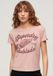 Superdry T-shirt pour femme avec imprimé Archive Kiss - Somon Pink Marl