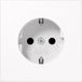 Jung LS1520WW Wandcontactdoos met randaarde Inzetstuk LS plus, LS design, LS 990 Alpine-wit 1 stuk(s)