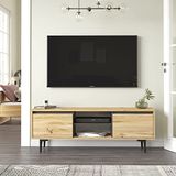 TV-tafel, 100% spaanplaat met melaminecoating, vilt antraciet