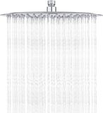 Merkloos Ibergrif Roestvrijstalen hoofddouche regendouche, douchekop, 12 inch, 30 cm, Zilver