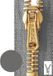 Opti MM60-16-00002 ritssluiting, 00002 grijs, 16 cm
