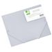Q-Connect KF15290 map met drie kleppen, A3 ppl, uitbreidbaar, 0-3 cm, transparant