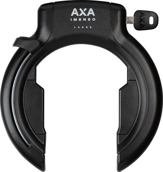 AXA Imenso Large Ringslot - Retractable - Black - For Wide Tires - Plug-in Option