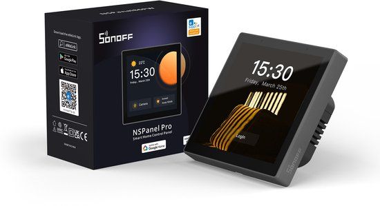 Sonoff NSPanel Pro Smart Scene Wandschakelaar - Zwart