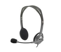 Logitech H110 Headset - Schwarz/Silber - Kabelgebunden