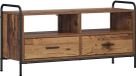 vidaXL Meuble TV 67,5 x 33 x 50 cm Bois vieilli Bois travaillé