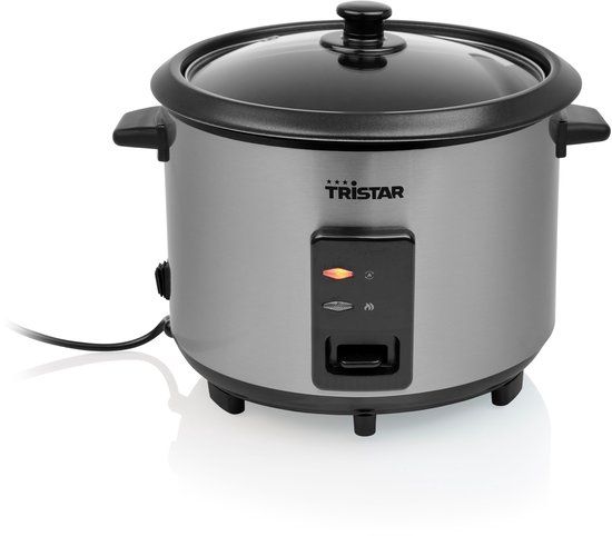 Tristar Rijstkoker RK-6148 - 1.8L - 10 personen - RVS - 700W
