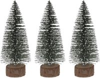 Sapin de Noël Mini Décoration - 3 Pièces - 25 cm - Vert