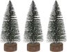 Sapin de Noël Mini Décoration - 3 Pièces - 25 cm - Vert