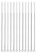 Brosse à paille - Brosse de nettoyage - Set de 12 - Acier inoxydable et nylon